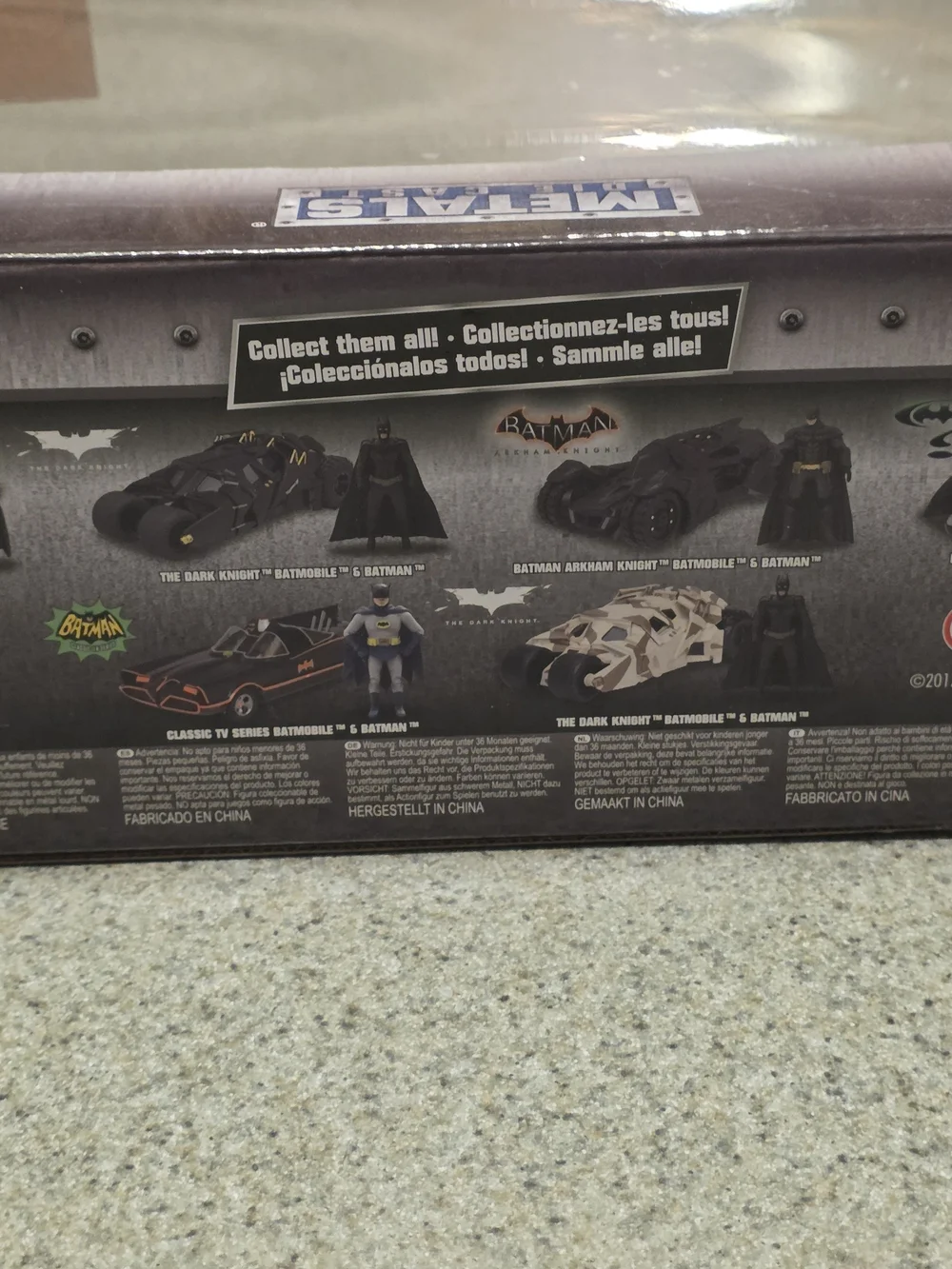 Die-cast Justice League Batmobile